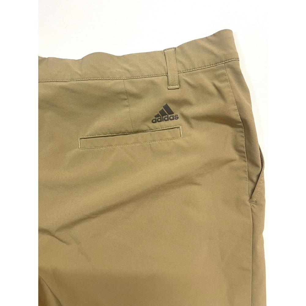Adidas Golf Primegreen Shorts Mens 38 Khaki Tan Stretch Performance Athletic - Picture 14 of 15